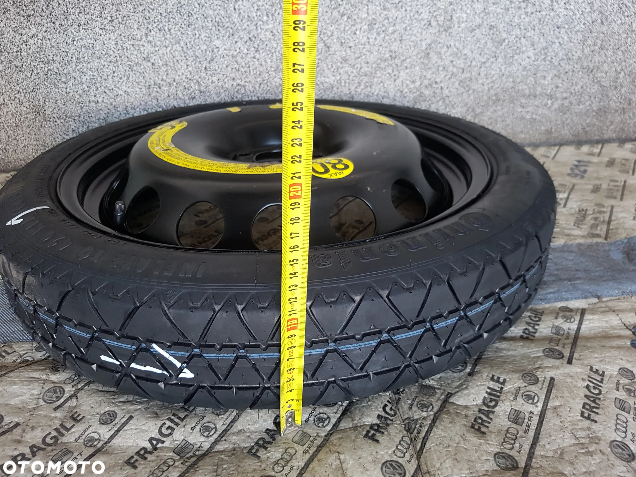 KOŁO DOJAZDOWE VW TAIGO T-CROS SKODA KAMIQ SEAT ARONA   5X100 3,5JX18  125/70R18 - 12