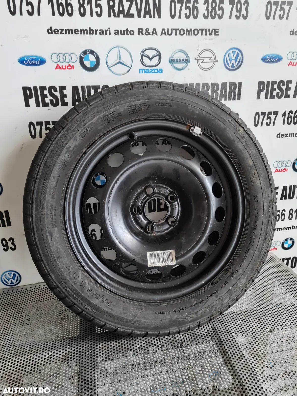 Roata Rezerva R16 5x100 Vw Bora Golf 4 - Dezmembrari Arad - 2