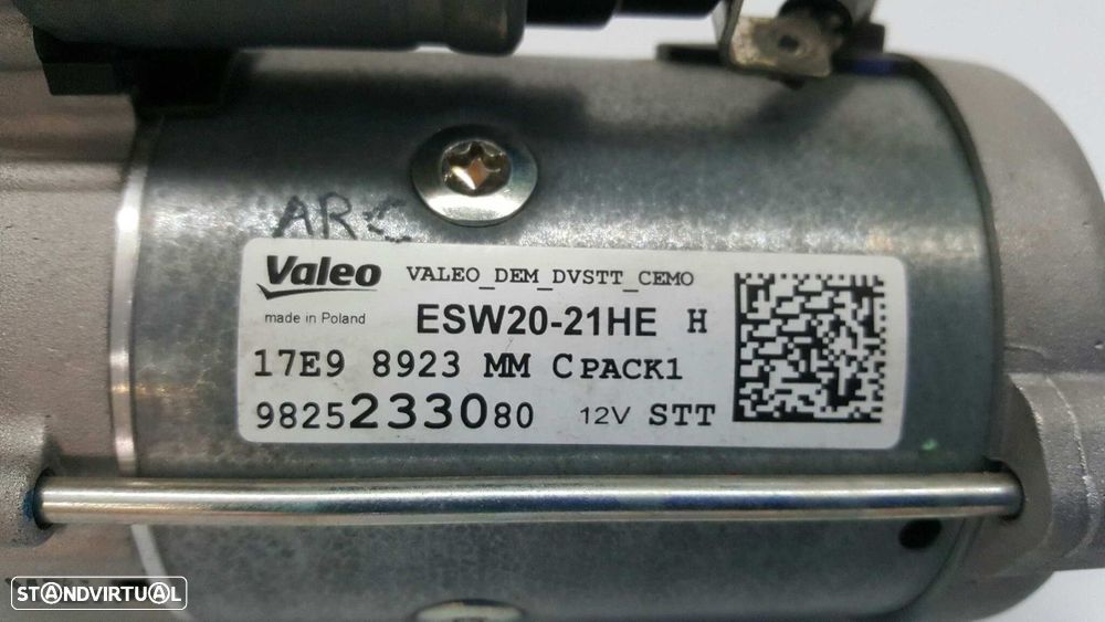 MOTOR DE ARRANQUE CITROEN DS7 CROSSBACK (X74) - 2