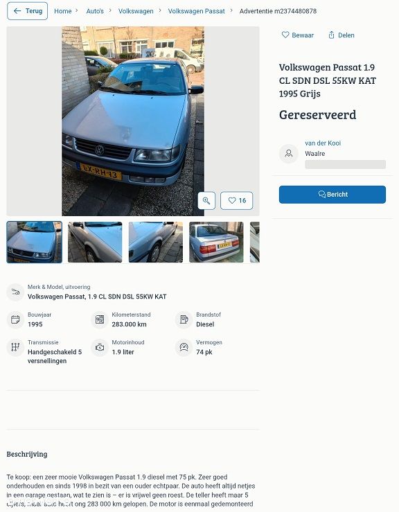 Volkswagen Passat 1.9 TD CL - 13