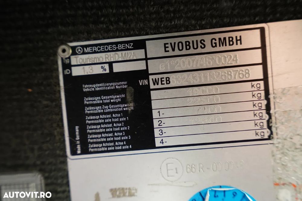 Mercedes-Benz TOURISMO RHD-M-2A / EURO 6 / 59 LOCURI / IMPORTAT / - 34