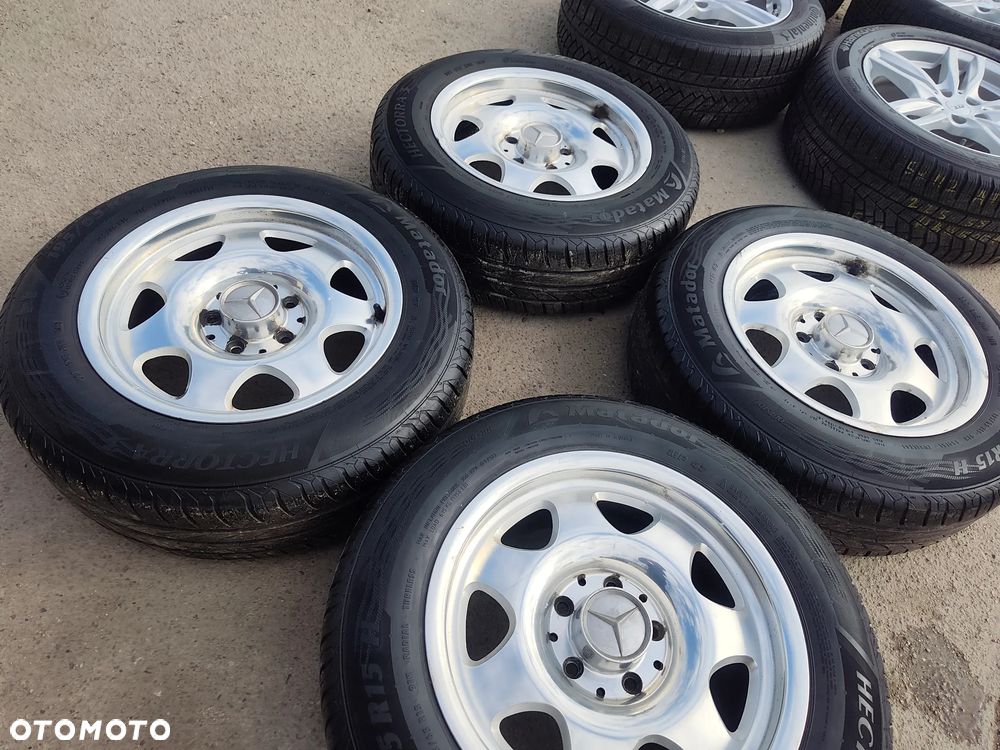 5x112 Felgi Aluminiowe Alufelgi Chrom Chromowane Oryginalne 15 Mercedes Koła Letnie Lato C KLASA W202 W203 CLK W208 W209 W124 W201 190 W W210 SLK R170 R171 6mm Legnica ALU-RAD 195/65 - 24