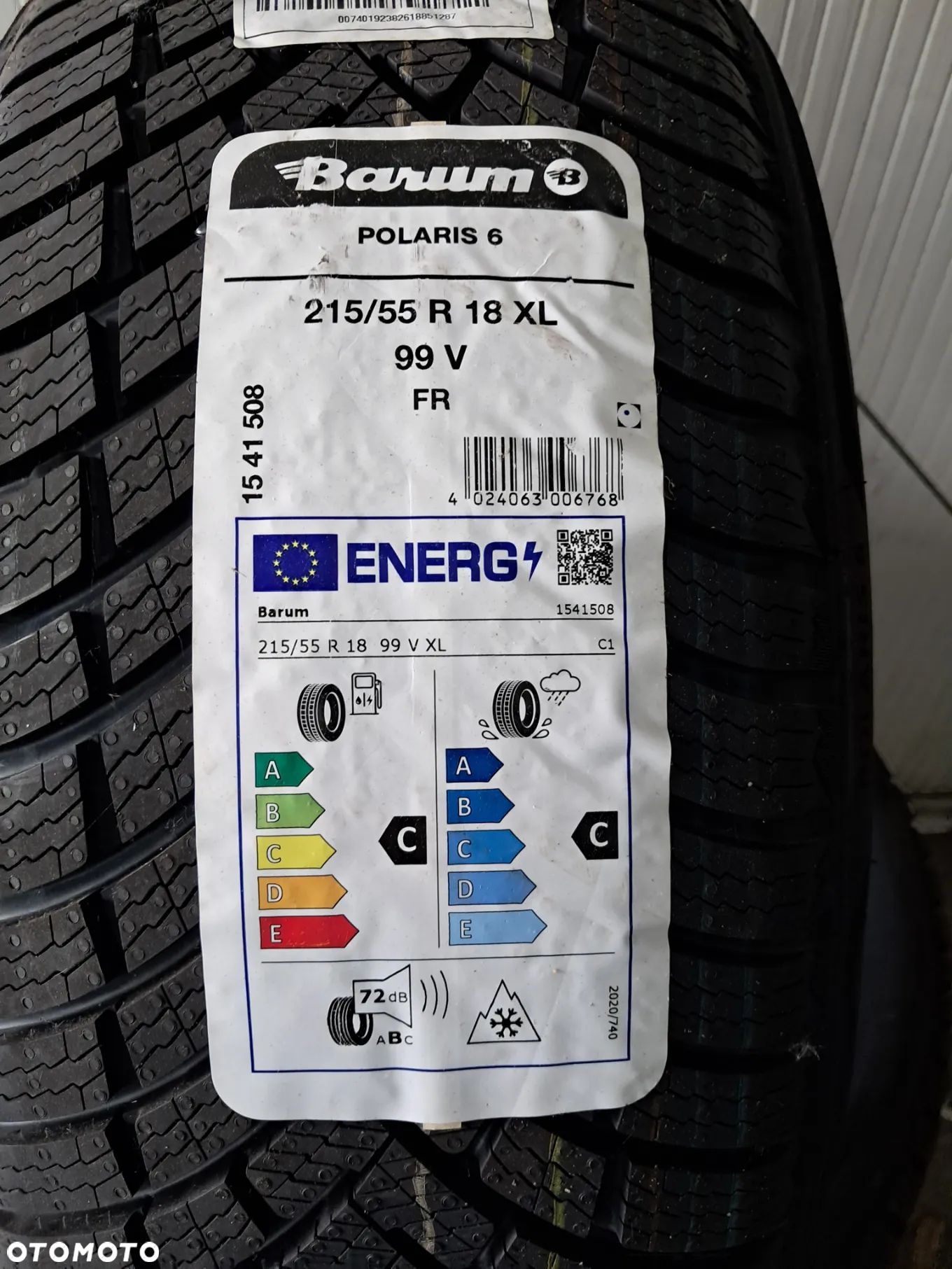 Nowe opony zimowe Barum Polaris 6  215/55 R18  99V XL - 1