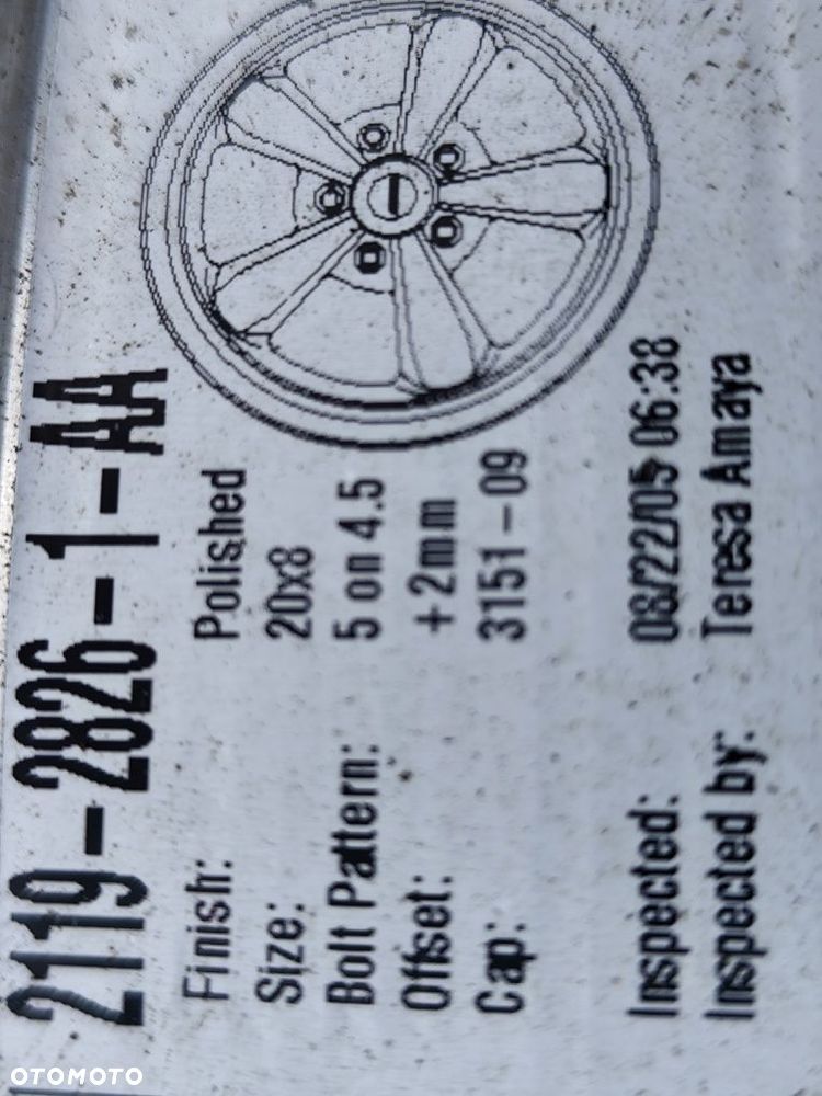 Ford Mustang Mercury Chrysler Dodge Plymouth felgi aluminiowe polerowane Eagle Alloys Made in Usa - 6