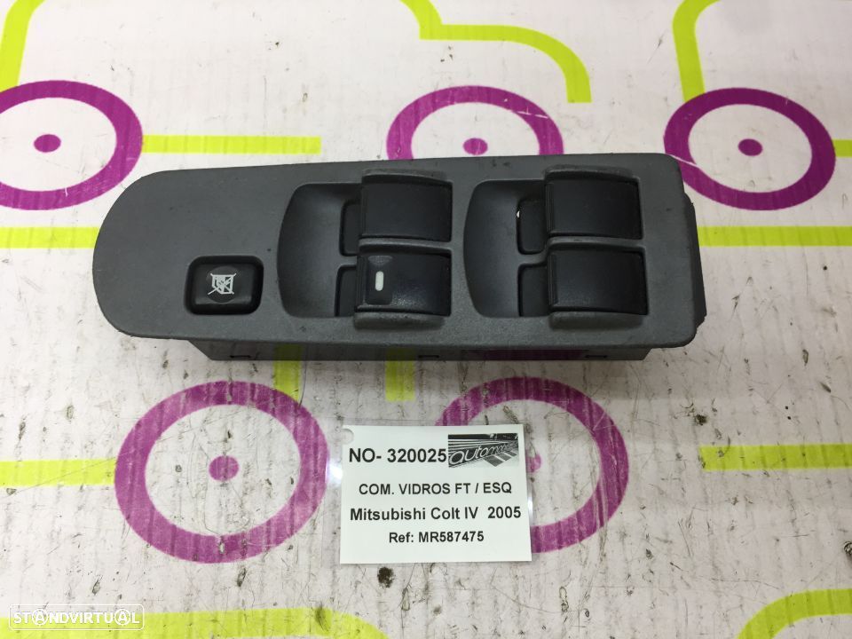Comando de Vidros Frt / Esq Mitsubishi Colt IV de 2005 - Ref : MR587475	- NO320025 - 1