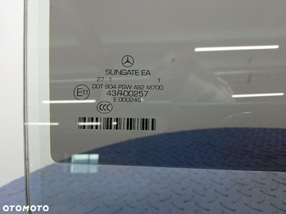 MERCEDES S-KLASA W221 LONG LIFT 09-13 PODWÓJNA SZYBA DRZWI TYŁ PRAWA - 2