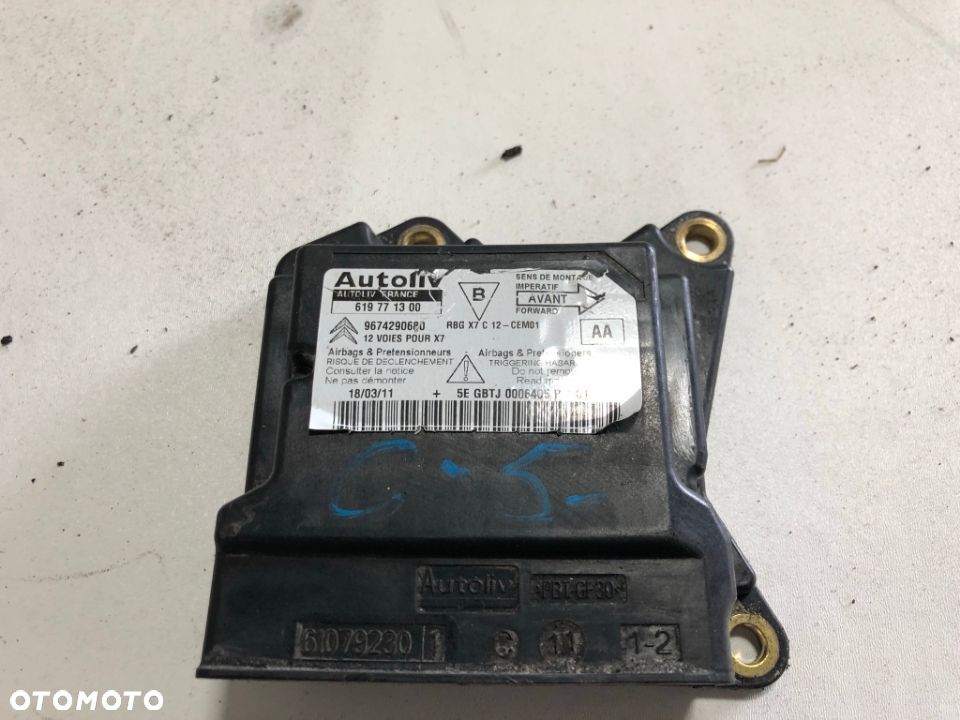 CITROEN C5 X7 SENSOR AIRBAG 9674290680 - 1