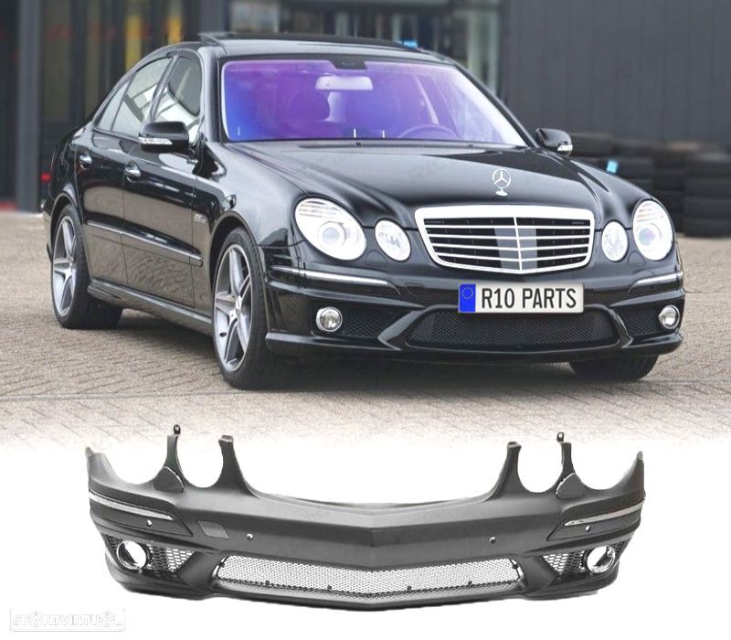 PÁRA-CHOQUES FRONTAL MERCEDES W211 LOOK AMG 06-09 PDC - 1