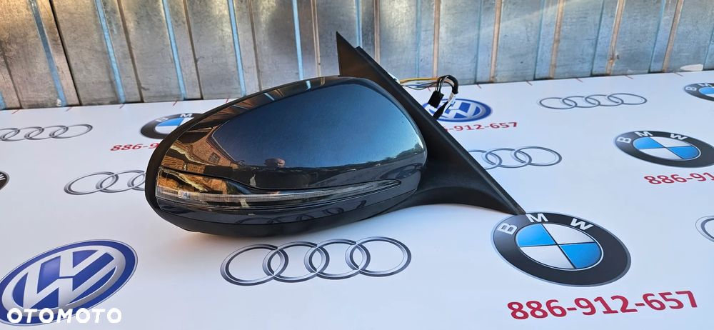 Mercedes C Klasa W205 Lusterko Prawe Kierowcy 7+7 KOLOR 755 fotochrom składane - 5