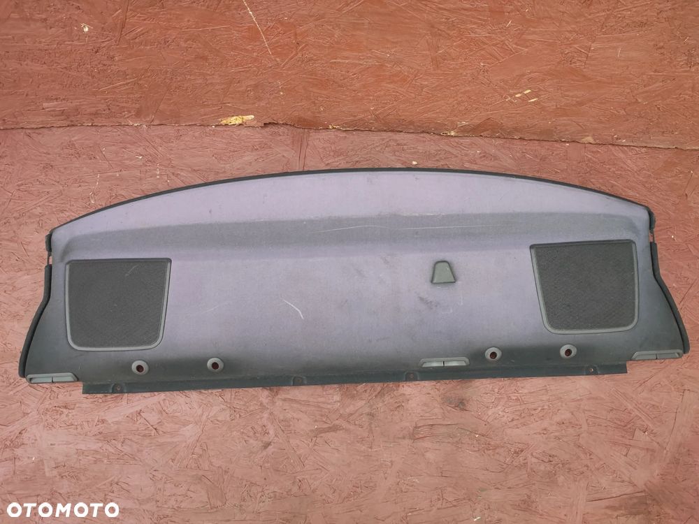 BMW E46 COUPE ORYGINALNA PÓŁKA TYŁ / OSŁONA GRODZI TYŁ + GŁOŚNIKI + ZAŚLEPKI GŁOŚNIKÓW  O NR.  51 46 6 955 325 / 51 46 8 231 125 OEM W DOBRYM STANIE - 2