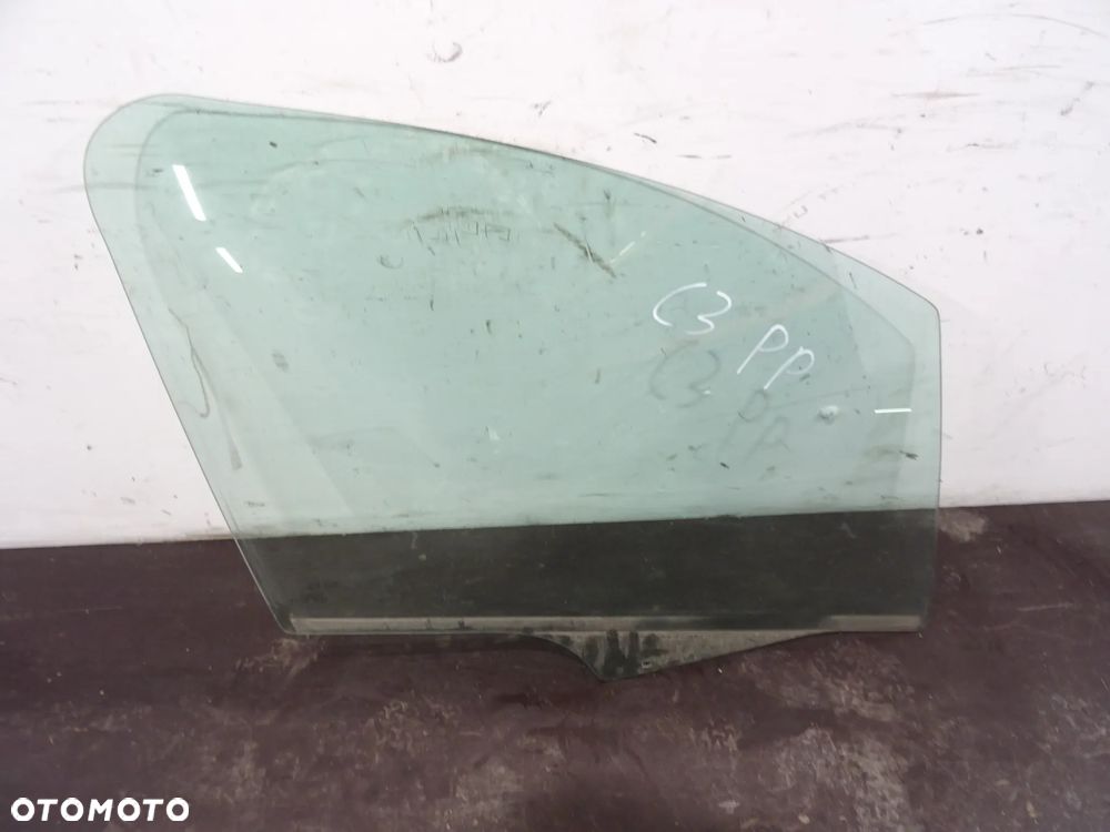 CITROEN C3 I LIFT 05-09 SZYBA DRZWI PRAWY PRZÓD - 1