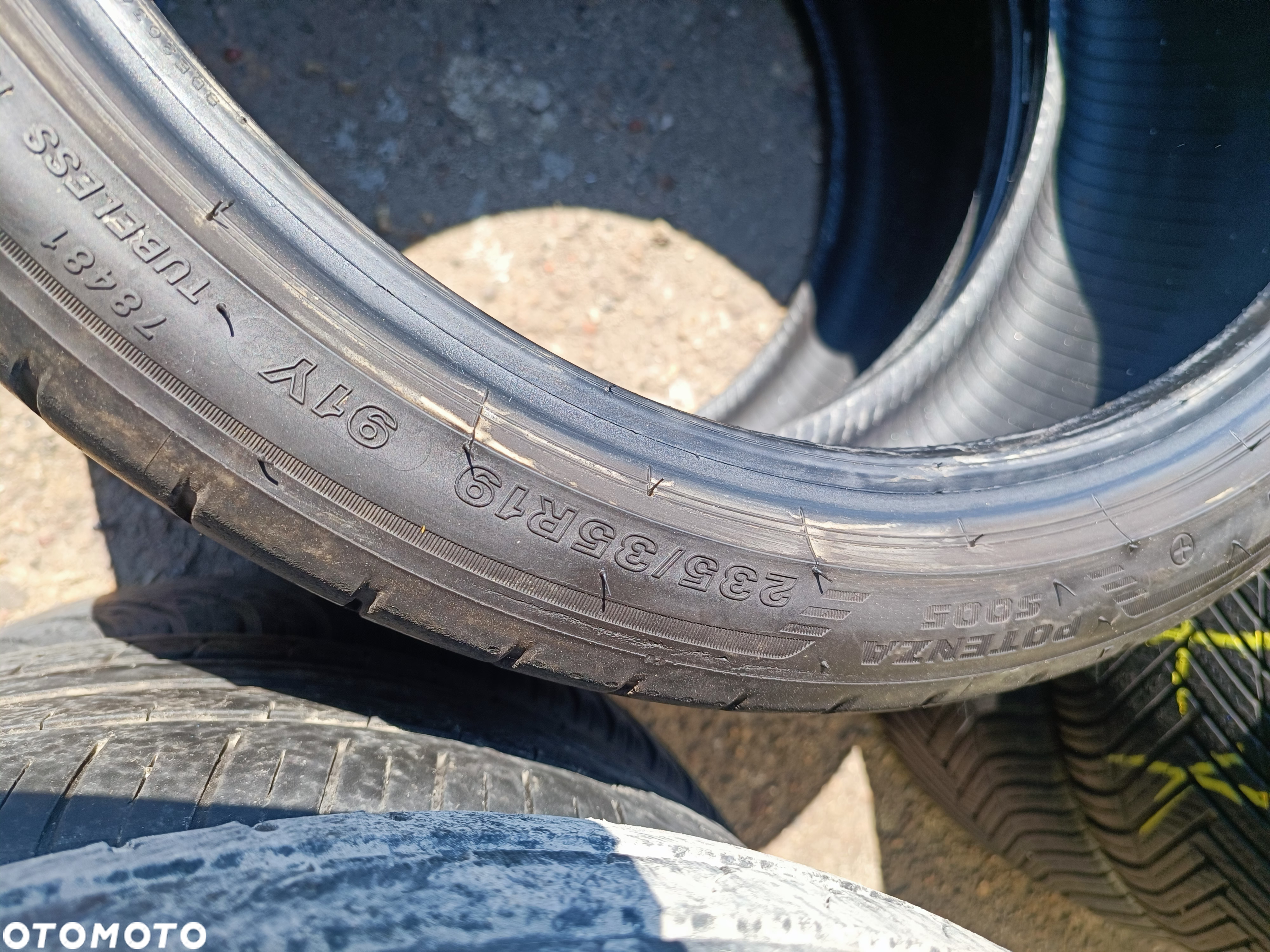 235/35R19 91Y XL Opony Letnie Lato Bridgestone Potenza S005 4,5mm Legnica ALU-RAD 235/35 - 6