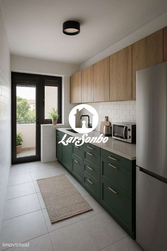 Apartamento T3 remodelado com CAVE e TERRAÇO de 80m2 à constituição - Grande imagem: 2/4