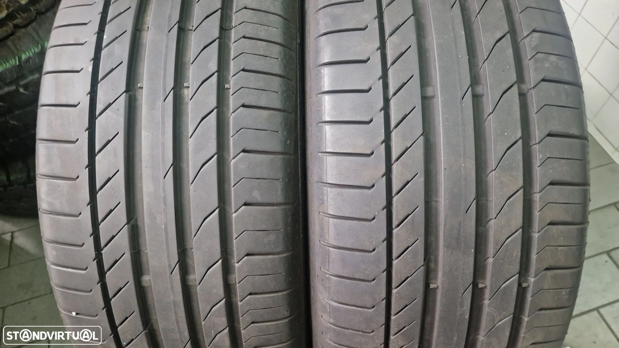 2 PNEUS CONTINENTAL 235/50/18 CONTISPORTCONTACT5 SSR  (ANTI-FURO) 97V COM MAIS DE 95% DE PISO 2022 - 1