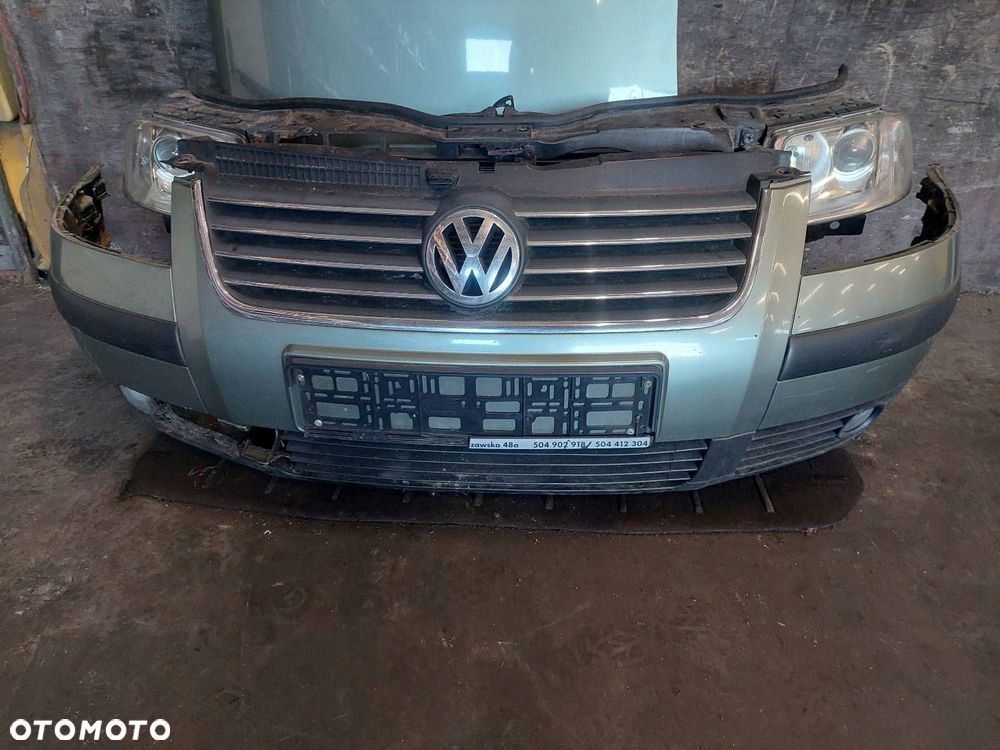 KOMPLETNY PRZÓD MASKA ZDERZAK LAMPA PAS VOLKSWAGEN PASSAT B5 FL LA6W - 7