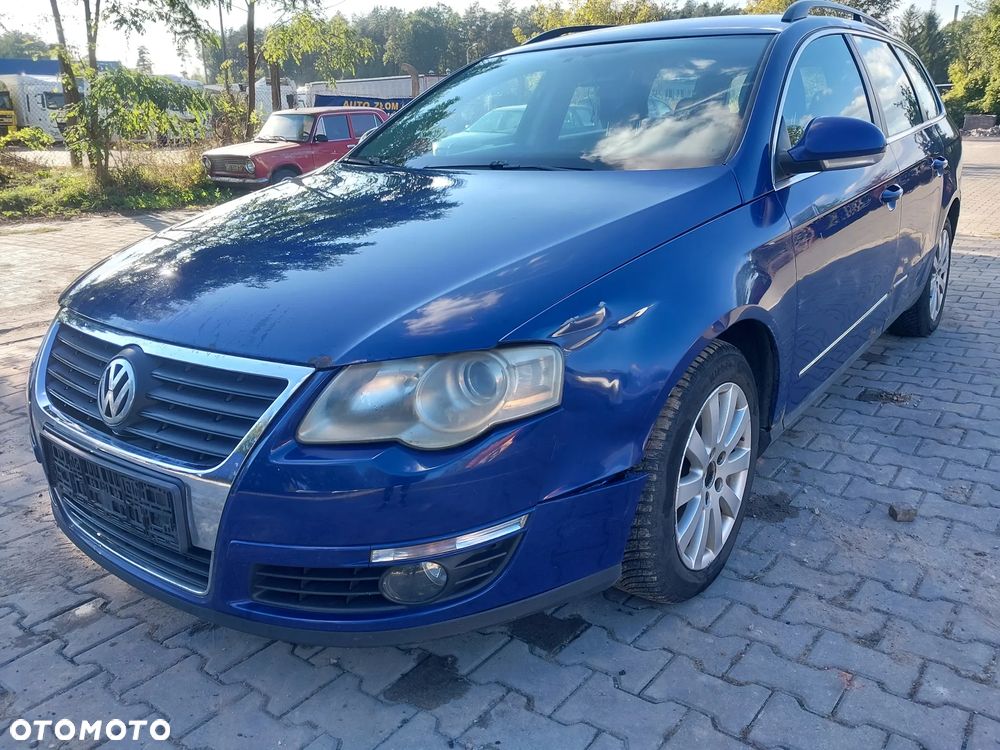Przód kompletny Volkswagen Passat B6 kolor LC5E zderzak maska lampa lewa prawa reflektor lewy prawy pas przedni grill atrapa chrom halogen chłodnica wzmocnienie czołowe ślizg - 2