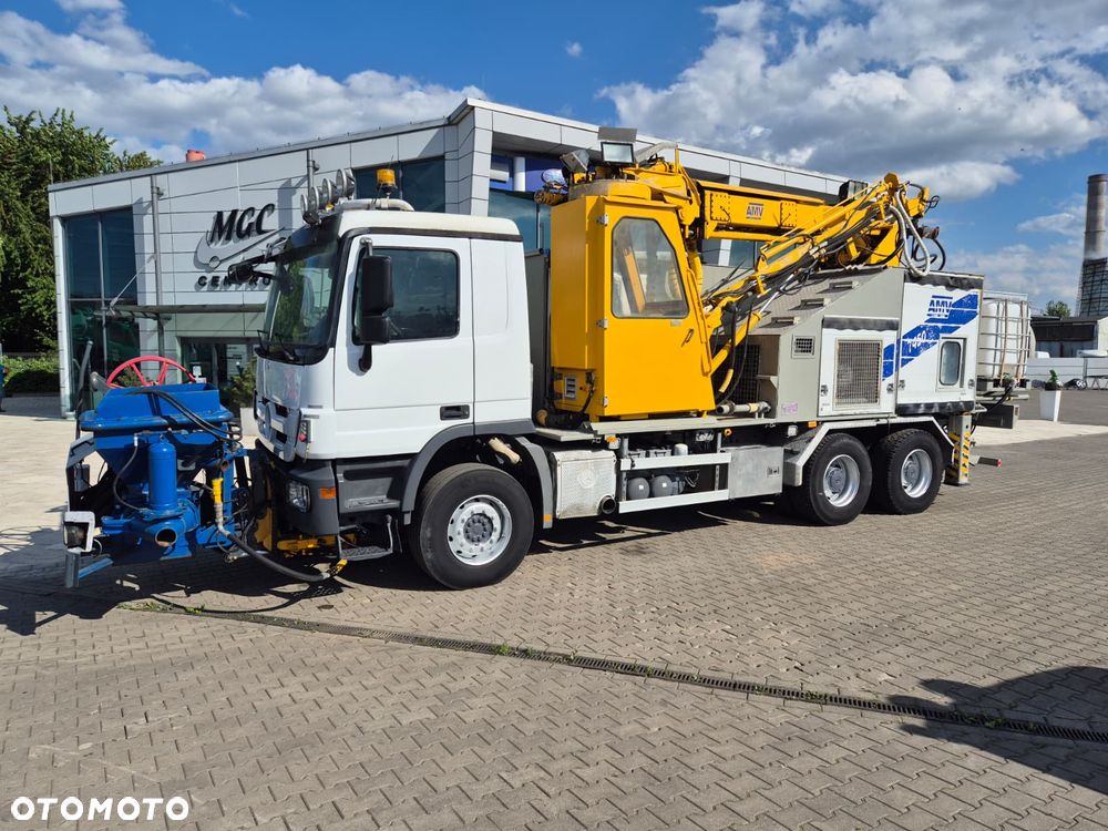 Mercedes-Benz ACTROS 26.41 6X4M / MASZYNA DO NATRYSKU BETONU / SHOTCRETE ROBOT / BETON NATRYSKOWY / IDEALNY DO TUNELÓW I SKAŁ / AMV 7450 / ŻURAW 13 METRÓW / MASZYNA GÓRNICZA / SPRZĘT TUNELOWY / ZABEZPIECZENIE SKAŁ - 9