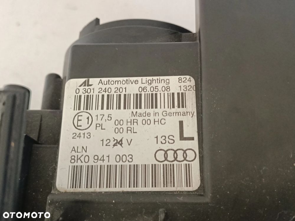 AUDI A4B8 S4 08-11r LAMPA PRZEDNIA LEWA ORYGINAŁ EUROPA - 12