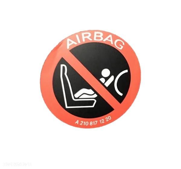 MERCEDES WIELE MODELI Naklejka AIRBAG Oryginal - 1