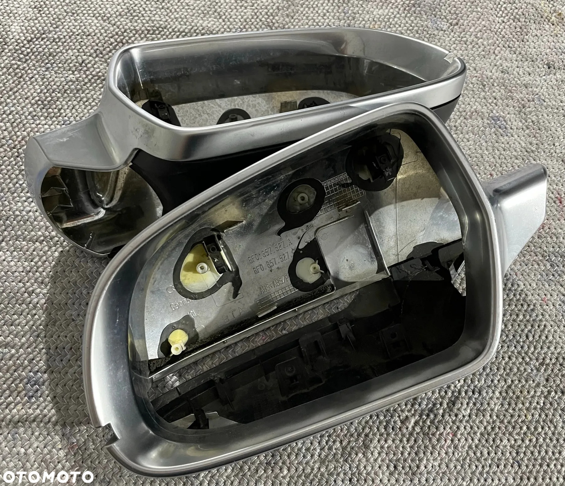 Audi A3 S3 8P A4 S4 B8 8K A5 S5 8T obudowa lusterka lewa prawa chrom alu - 3