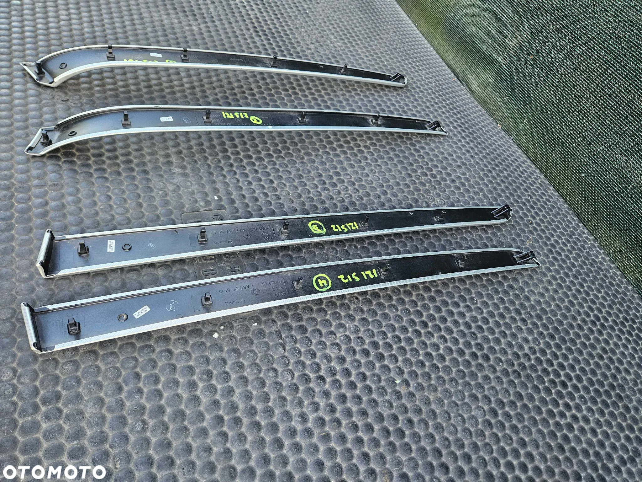 Listwy Ozdobne Dekor Listwa Drzwi Srebrne Rybia Luska Carbon Audi A4 B6 B7 - 33