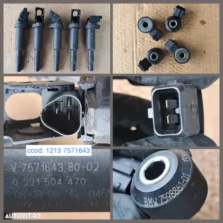 -2- Anexe motor 750i 2014 F01 turbo pompa auxiliara apa rampa injectoare bobina inductie - 5