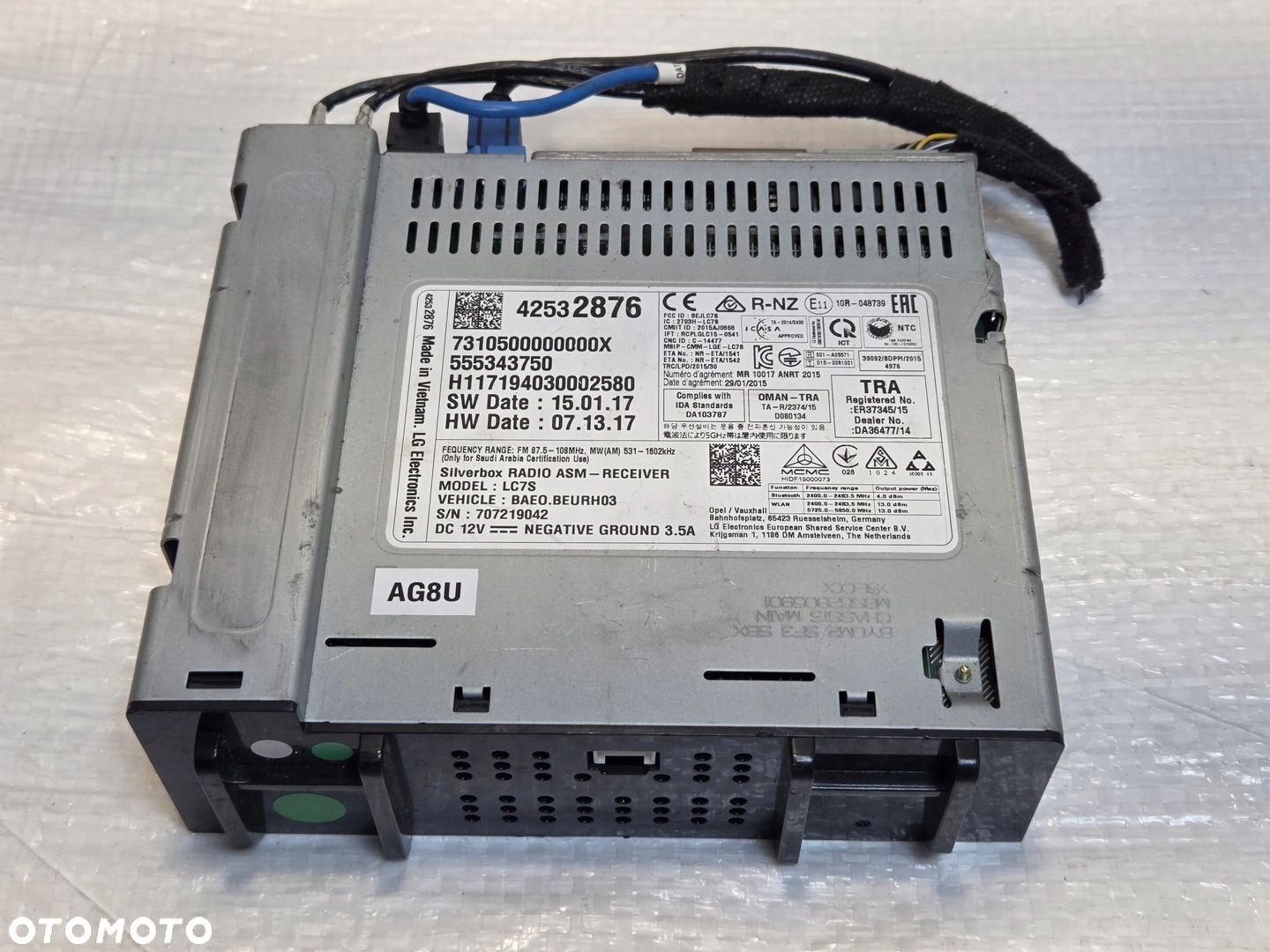 OPEL ASTRA K 5 V RADIO NAWIGACJA MODUŁ STACJA SILVERBOX 42532876 - 1