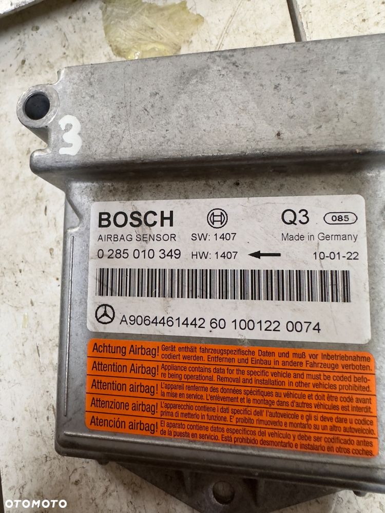 Mercedes sprinter 906 vito viano 639  moduł poduszek airbag sensor - 2