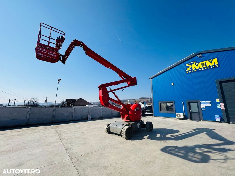 Manitou 150 AETJC Nacela electrica brat articulat 15 metri inchiriere Valcea Pitesti Bucuresti Craiova Slatina Tg Jiu Droberta Sibiu Deva Alba - 1