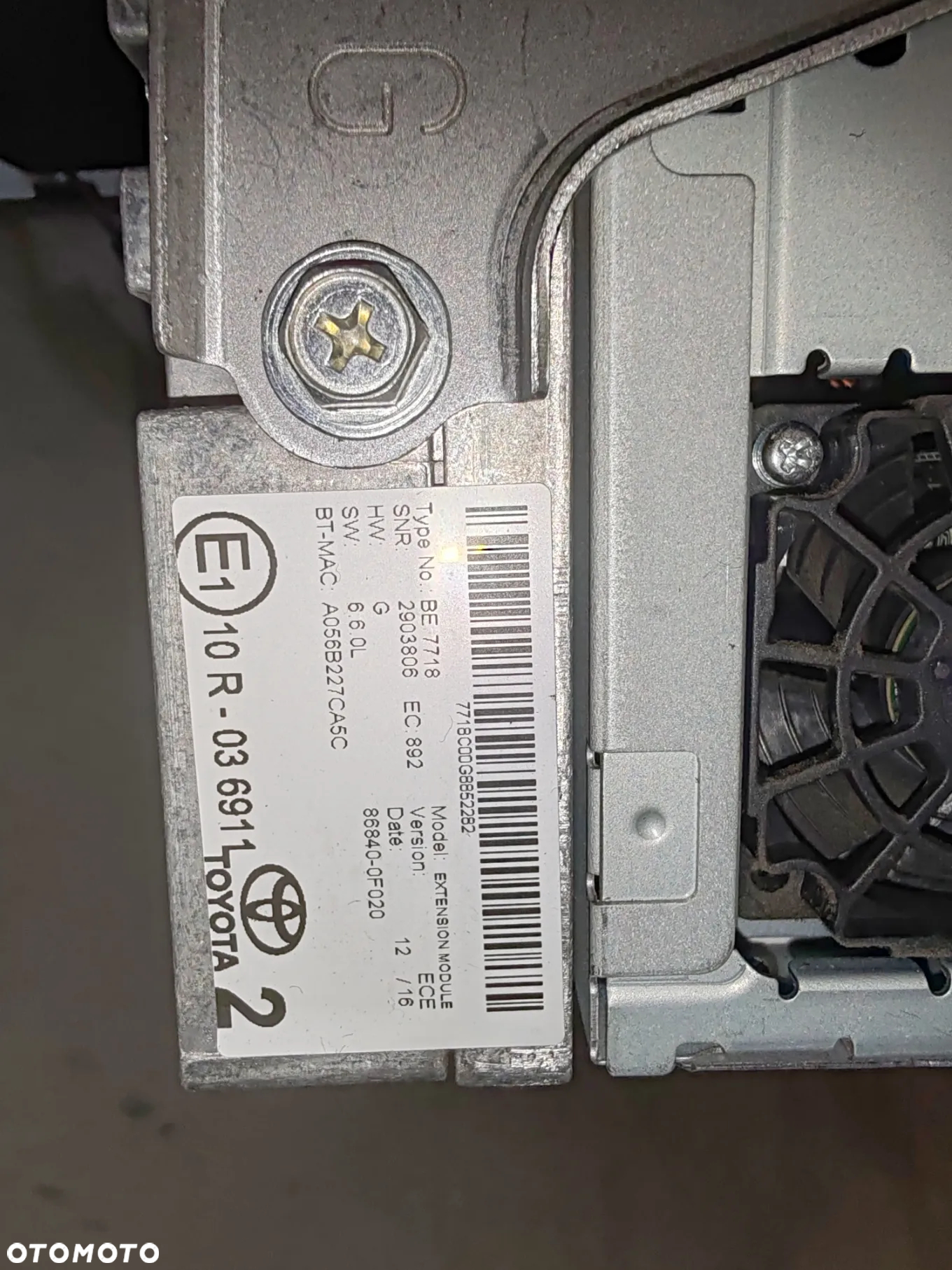 Nawigacja radio moduł antena GPS 86140-05250 Toyota Avensis t29 t27 lift 15-18 - 6