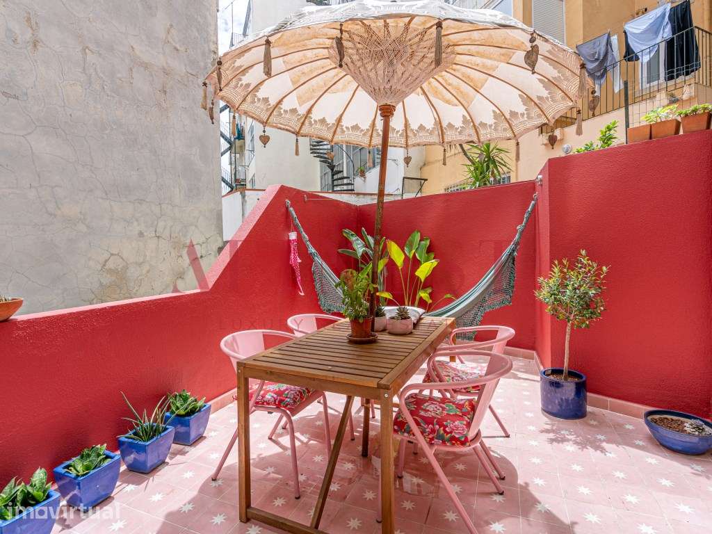 APARTAMENTO T2 AMOREIRAS Marquês de Pombal: T2 renovado com terraço... - Grande imagem: 5/20