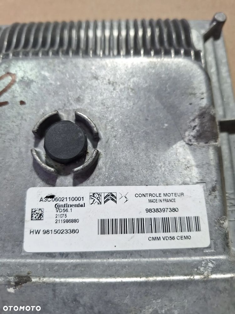 komputer sterownik silnika  crosland 2021r  CITROEN AIRCROSS PEUGEOT 1.2 THP 9815023380    (20/2) - 2