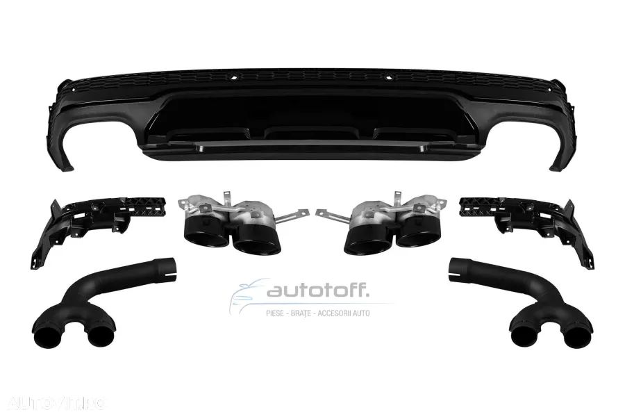 Difuzor bara spate compatibil cu Audi Q7 4M (2020+) SQ7 Design - 1