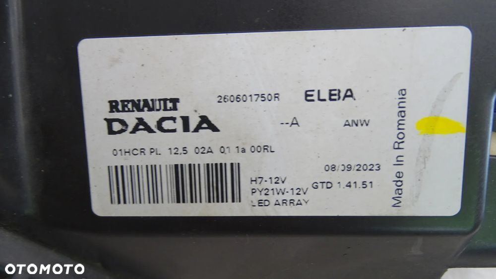 DACIA SANDERO III, JOGGER, LOGAN LIFT - lampa przednia lewa FULL LED - 13