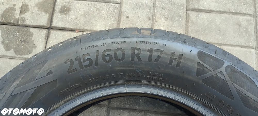 OPONY LETNIE 215/60R17 CONTINENTAL ECOCONTACT 6Q 96H (4322) LATO PRAWIE NOWE 2 SZTUKI PARA - 7