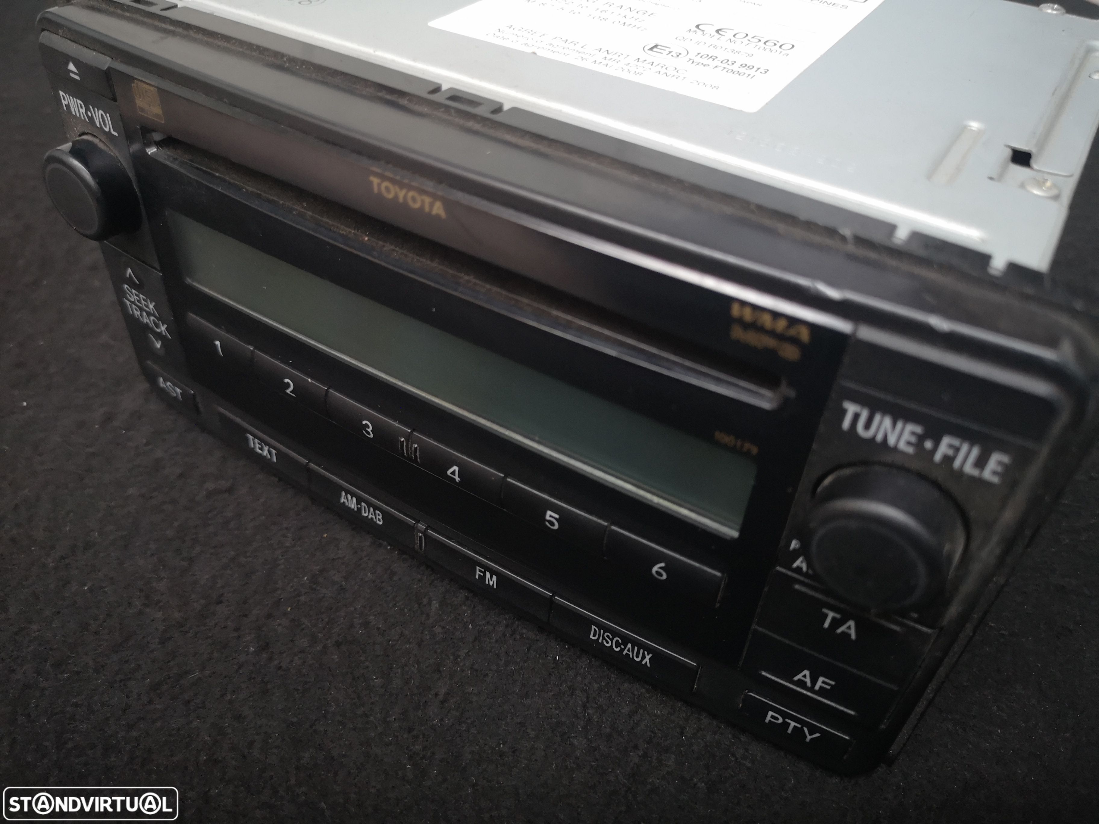Radio  CD FM DAB MP3 WMA Media  Originais  FUJITSU TEN TOYOTA LAND CRUISER 2014 - 1