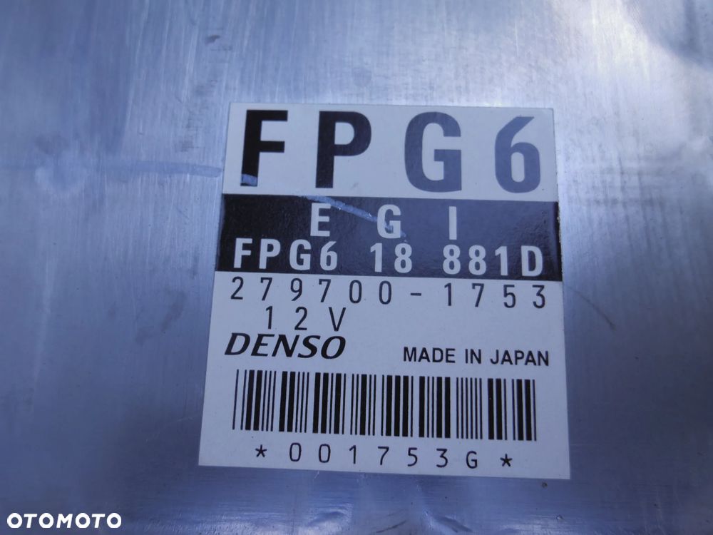 MAZDA PREMACY 1.8 16V KOMPUTER STEROWNIK SILNIKA 279700-1753 FPG618881D WTYCZKI INSTALACJA - 3