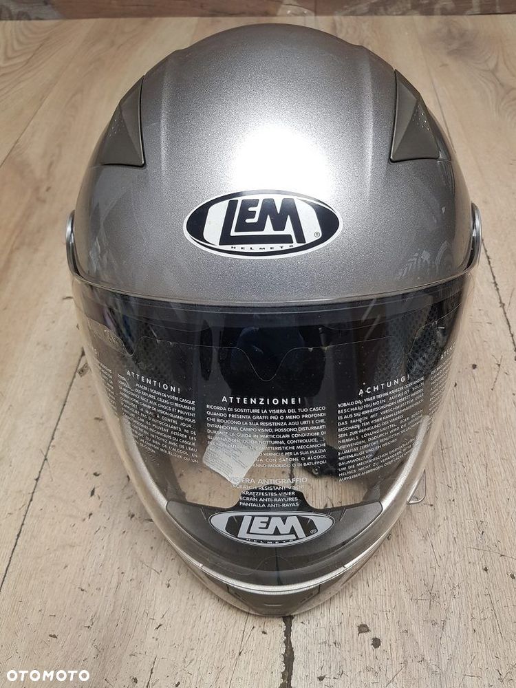 Kask motocyklowy LEM z odpinaną szczęką rozmiar S 55-56 - 3