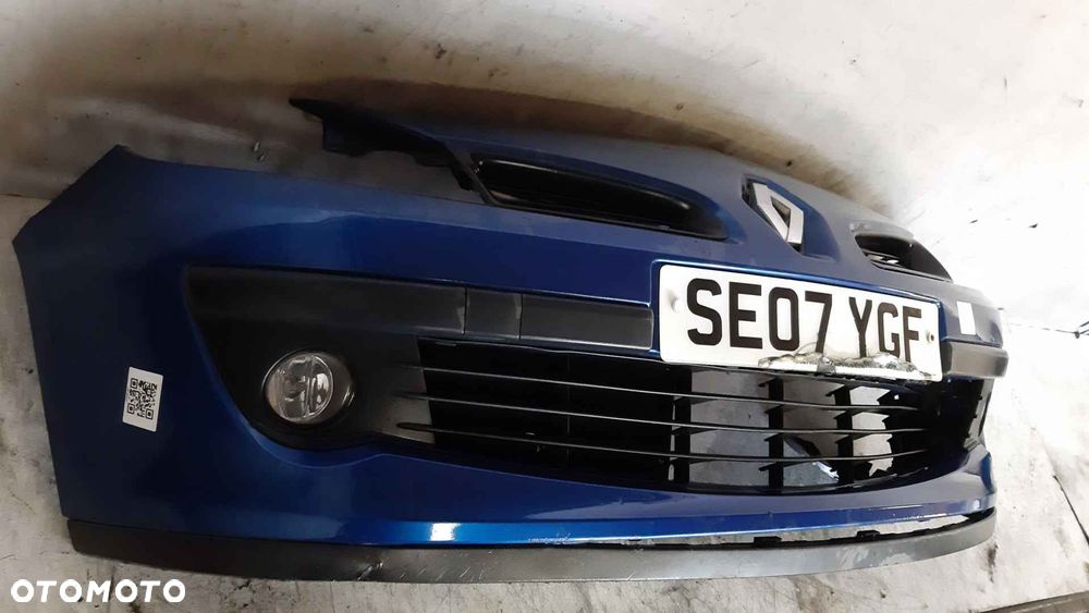^ ZDERZAK PRZÓD PRZEDNI DO RENAULT CLIO III 3 TERNA NIEBIESKI HALOGENY - 5