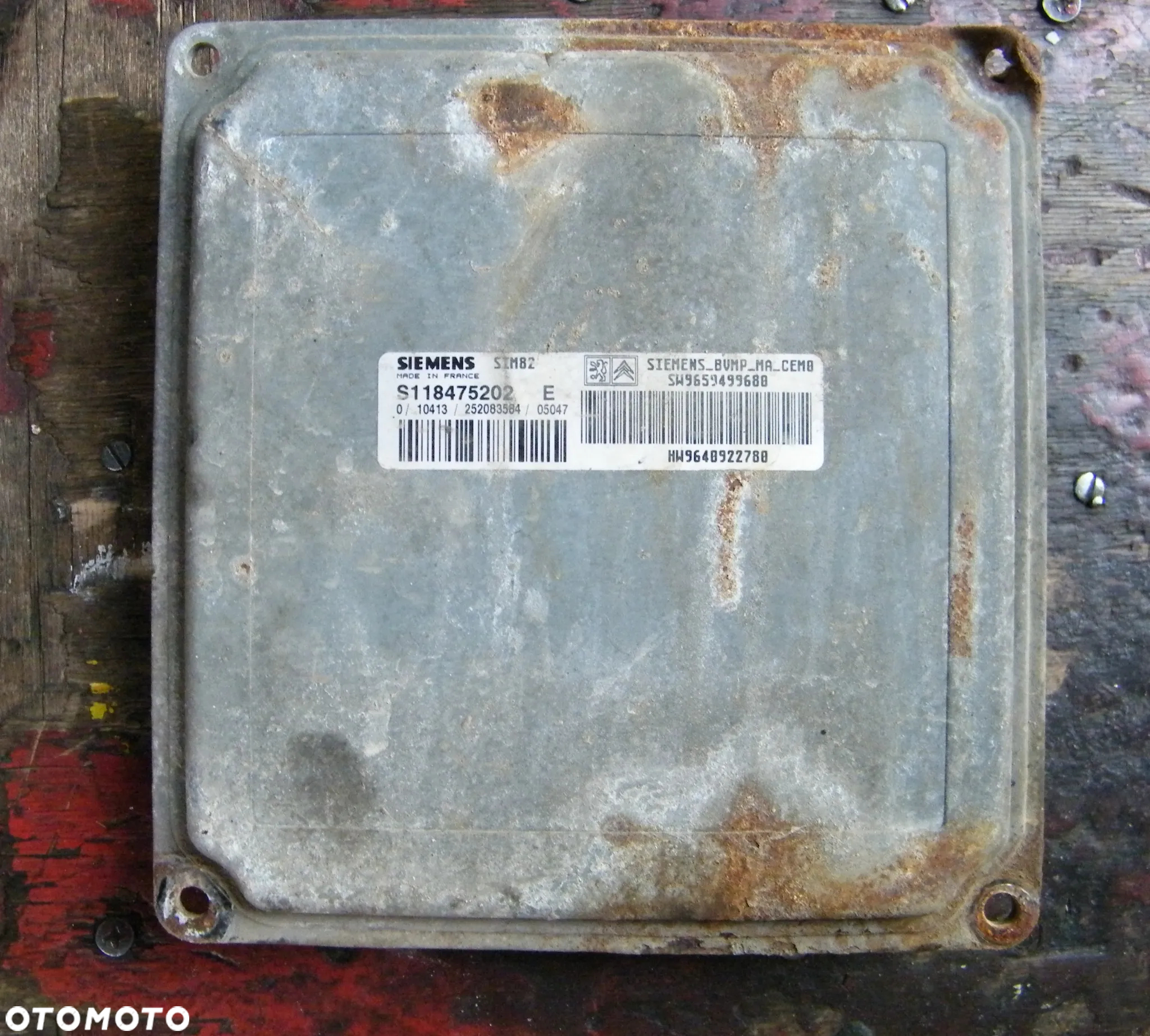 Sterownik komputer skrzyni biegów S118475202E Citroen C3 - 2