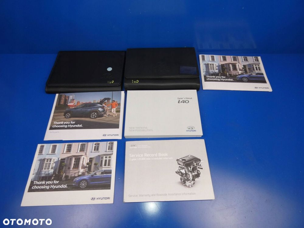 HYUNDAI I40 KSIĄŻKA KSIĄŻKI SERWISOWE ETUI WERSJA ANGIELSKA - 1