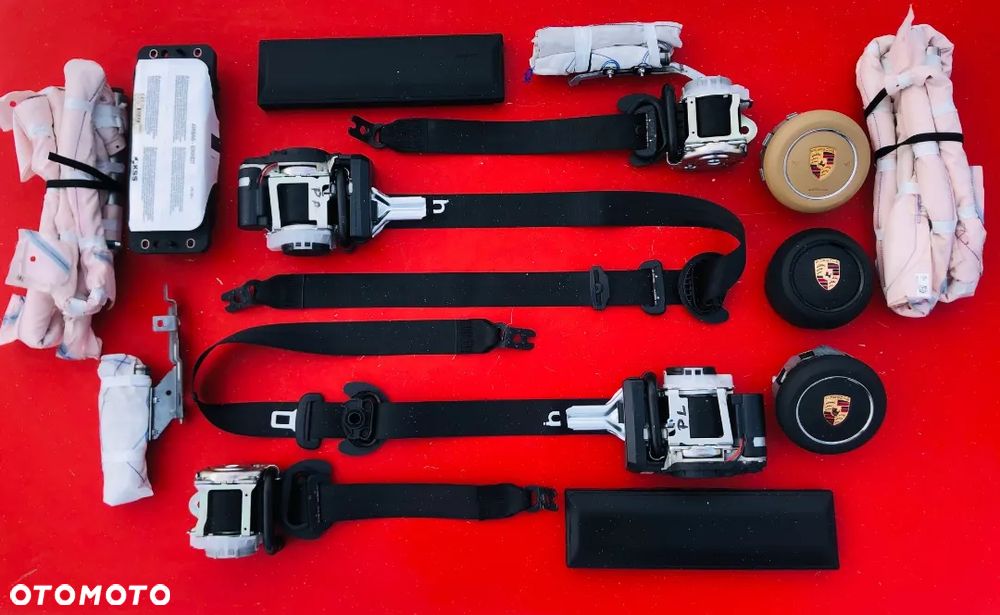 PORSCHE CARRERA 911 991 997 DESKA KONSOLA KOKPIT PULPIT PÓŁKA PARAPET PODUSZKI POWIETRZNE KIEROWCY PASAŻERA AIRBAG PASY PAS AIR BAG SRS KURTYNA KURTYNY FOTELA W FOTEL KREMOWA KREM  naprawa regeneracja Raz2 !!! - 17