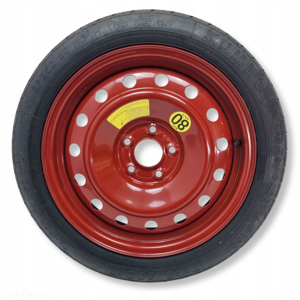 KOŁO DOJAZDOWE Hyundai i40 135/80 R17 5x114.3 52910-2M910 dojazdówka zapas - 1