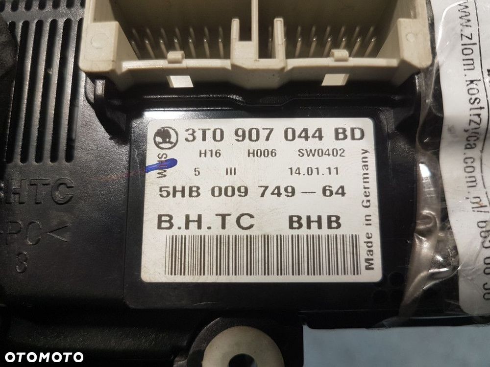 SKODA OCTAVIA II LIFT PANEL KLIMATYZACJI 3T0907044BD 9462 CFHC - 4