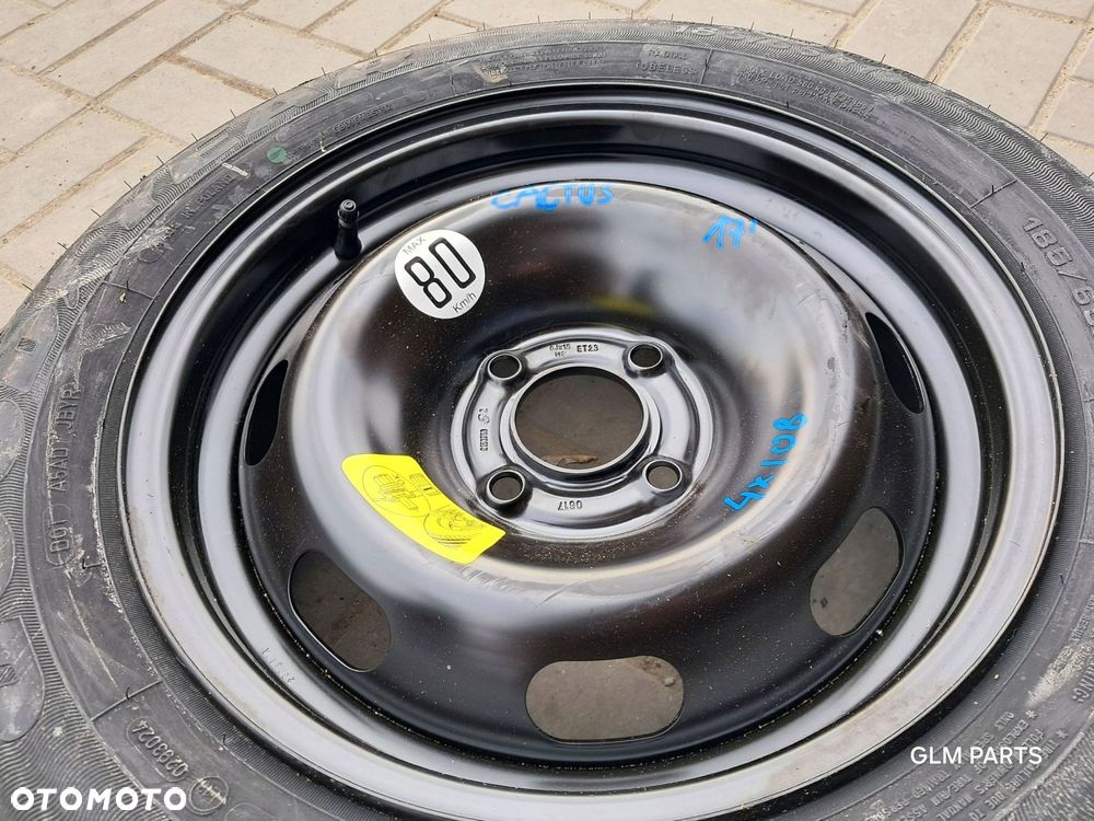 citroen c4 cactus koło zapasowe 185/65/15 et23 4x108 - 3
