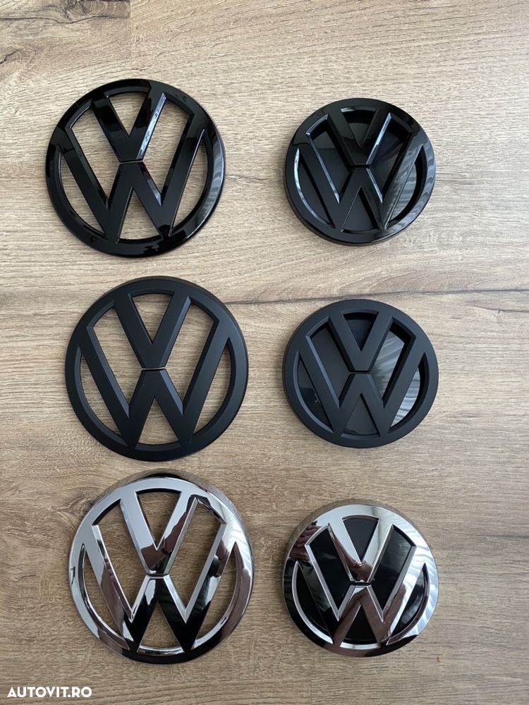 Emblema Semn Logo Compatibil VW Volkswagen Golf 5 6 7 Polo Passat - 1