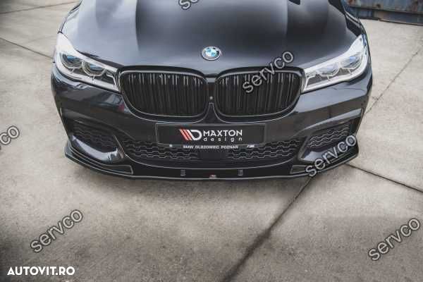 Prelungire lip bara fata Bmw Seria 7 G11 G12 M Pachet 2015-2018 Maxton - 10
