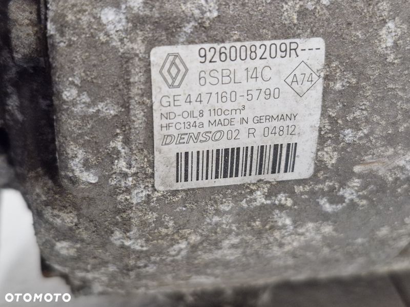 renault megane scenic 3 iii 1.5 dci kompresor sprężarka klimatyzacji 926008209r - 7