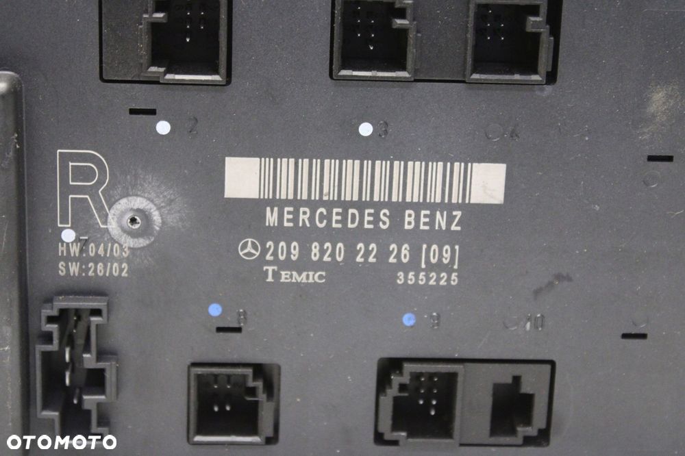 mercedes slk r170 96r- moduł komfortu 2098202226 - 3