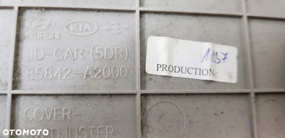 OSŁONA POSZYCIE prawe SŁUPKA ŚRODKOWEGO KIA CEED II HB kombi - 4